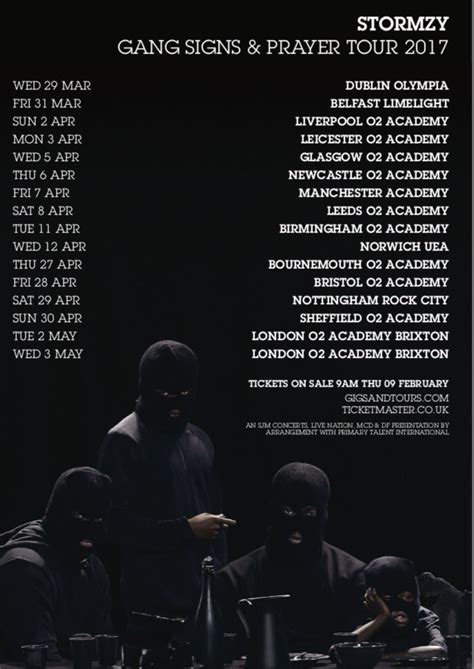 THE GRIME REPORT: Stormzy - Gang Signs & Prayer Tickets : 9AM Thursday 9th February Or Pre Order ...