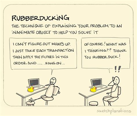 Rubberducking Did you you know, a rubber duck can... | Sketchplanations - A weekly explanation ...