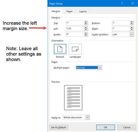 Margins in APA format are specific. Check and reset if necessary