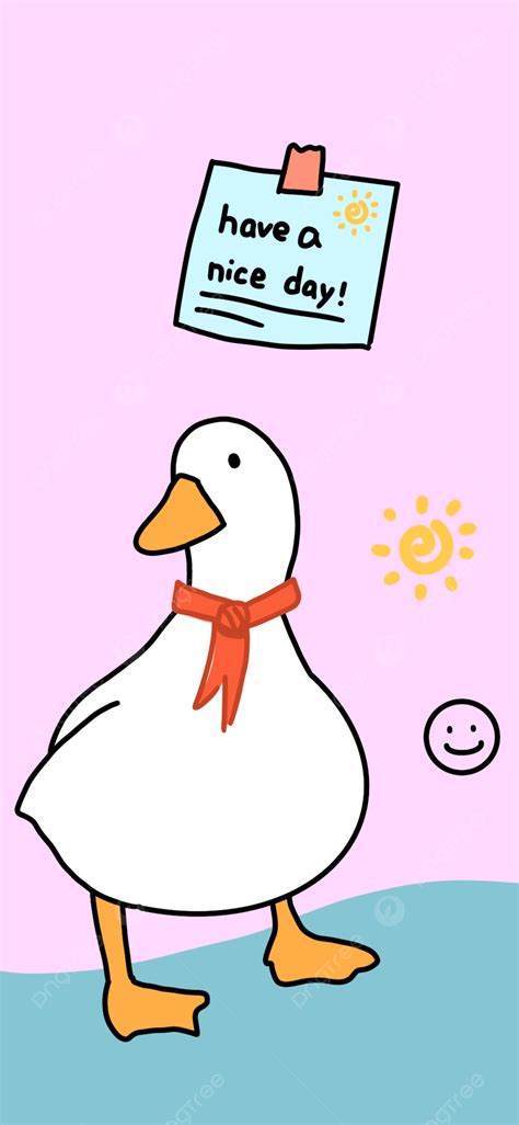 Cute Duck Cartoon Wallpaper