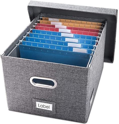 Amazon.com: Prandom File Organizer Box - Set of 1 Collapsible ...