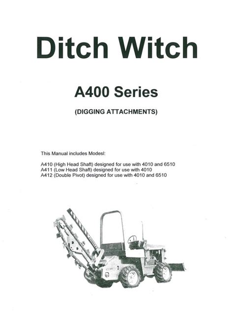 Ditch Witch Troubleshooting Manual