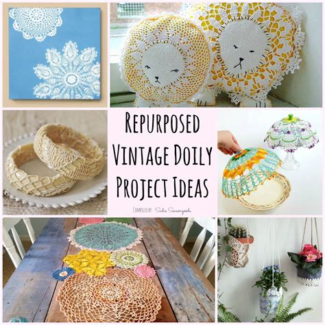 A vintage doily is more than meets the eye- it's a blank canvas for plenty of repurposing and ...