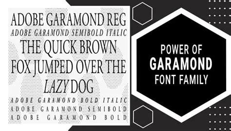 Power Of Garamond Font Family - Elegance In Typography