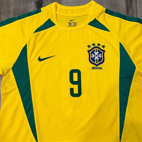 Ronaldo Brazil 2002 World Cup Jersey R9 WC Patches Medium | Etsy