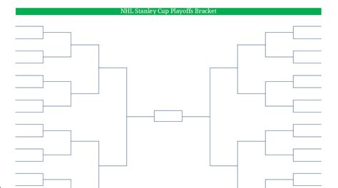 Printable PDF NHL Hockey Playoffs Bracket | blank nhl playoff hockey ...