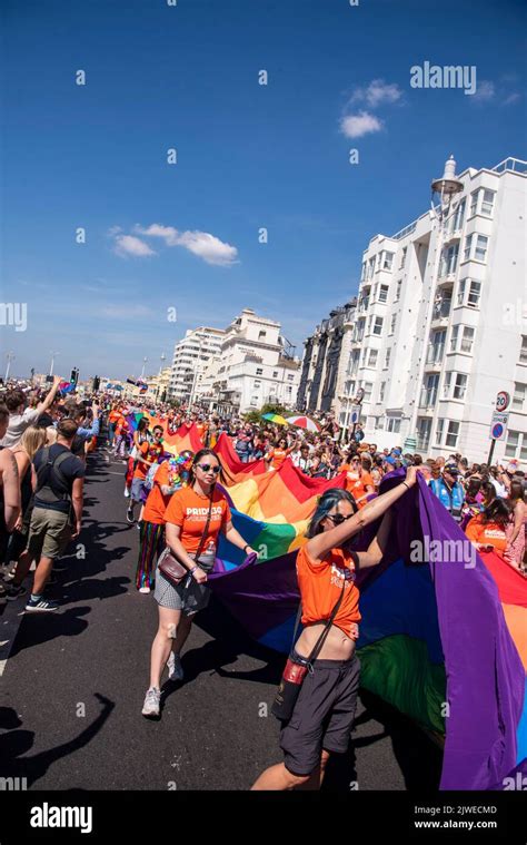 Pride Flag at Brighton Pride Parade Stock Photo - Alamy