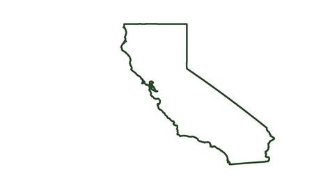 Printable California Outline