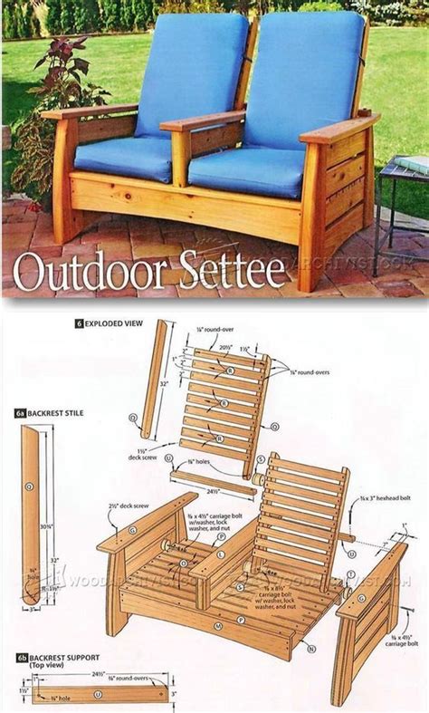 Patio Sette Plans - Outdoor Furniture Plans & Projects | WoodArchivist.com | Diy outdoor ...