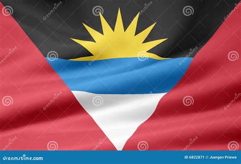 Flag Of Antigua And Barbuda Stock Image - Image: 6822871