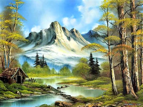 Historia y evolución de la pintura artística : Paisajes de Montañas ...