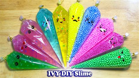 Mixing Piping Bags Slime, Relaxing Satisfying Slime Video #13 - YouTube