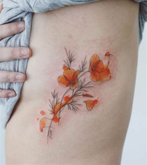 Watercolor Flower Tattoos: A Visual Guide