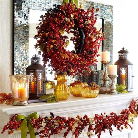 31 Cozy And Creative Fall Mantel Décorating Ideas - DigsDigs