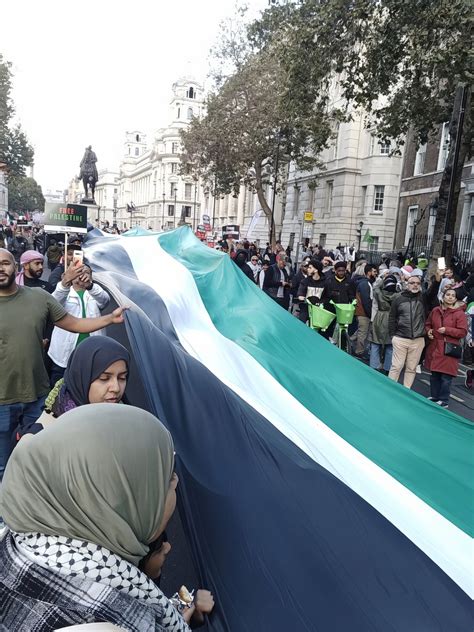 In photos: over 100,000 people join the March For Palestine in London, Sat 21st October 2023