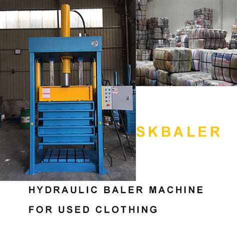 Hydraulic baler machine for used clothing - SKBALER