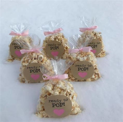 'Ready to Pop' Popcorn Bags in 2020 | Baby shower favors diy, Baby ...