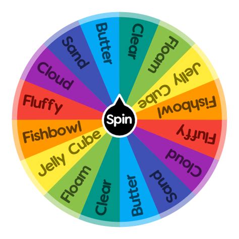 Types of slime | Spin the Wheel - Random Picker