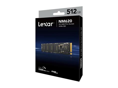 Lexar NM620 M.2 2280 512GB PCIe Gen3x4 NVMe 3D TLC Internal Solid State Drive (SSD) LNM620X512G ...