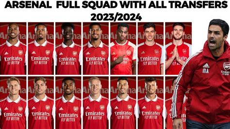 Tara Casey News: Arsenal Squad 2023/24 Players List