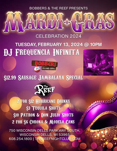 Mardi Gras Celebration 2024 - The Reef