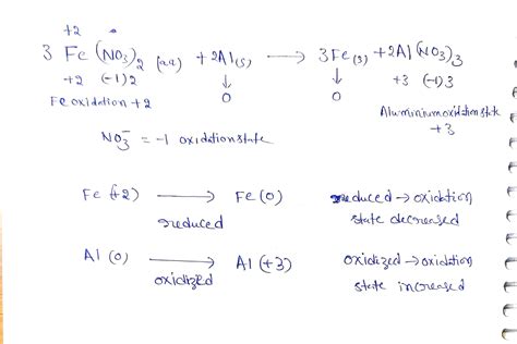 [Solved] Need it fast. In the reaction, 3Fe(NO3)2(aq) + 2Al(s) 3Fe(s) +... | Course Hero