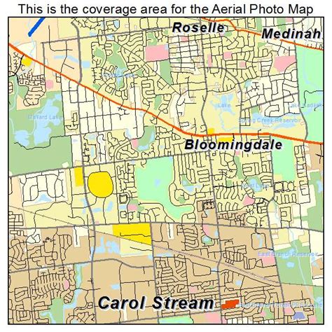 Aerial Photography Map of Bloomingdale, IL Illinois