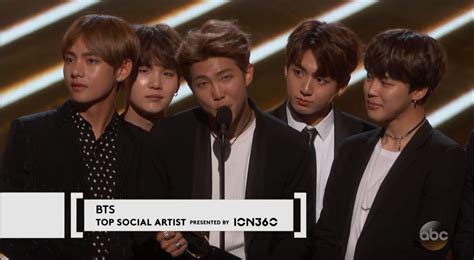 BTS Wins "Top Social Media Artist Award" at the Billboard Music Awards ...