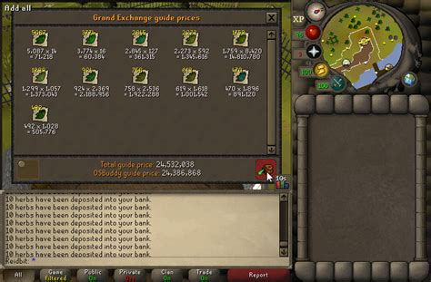 Loot from 2,000 Herb Boxes. : 2007scape