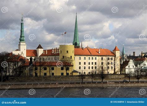 Riga Castle. the Castle is a Residence for a President of Latvia (Old ...