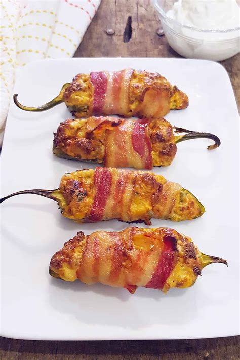 Sausage Stuffed Bacon Wrapped Jalapenos from Lana’s Cooking