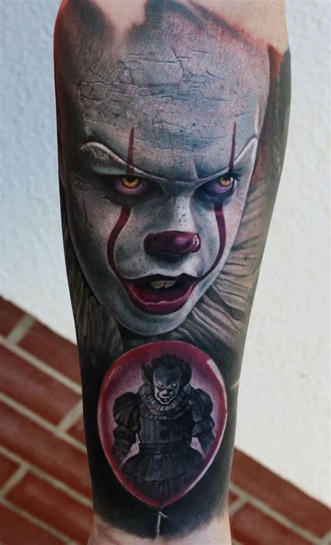 Tattoo Realism | Clown tattoo, Pennywise tattoo, Movie tattoos