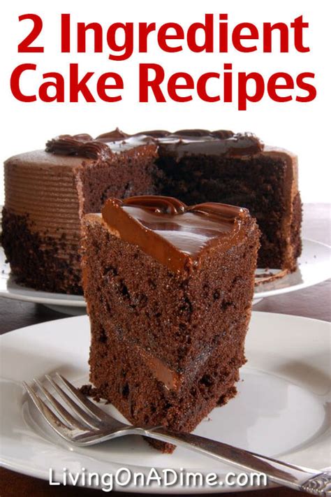 Easy Two Ingredient Cake Recipes