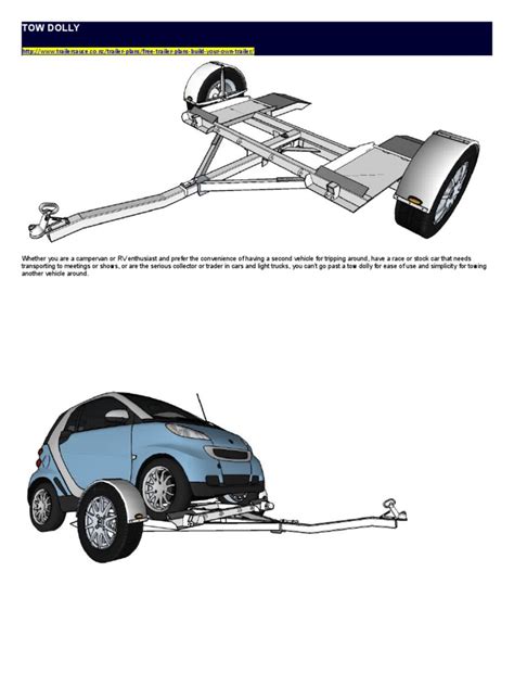 TOW DOLLY Trailer | PDF | Electrical Connector | Trailer (Vehicle)