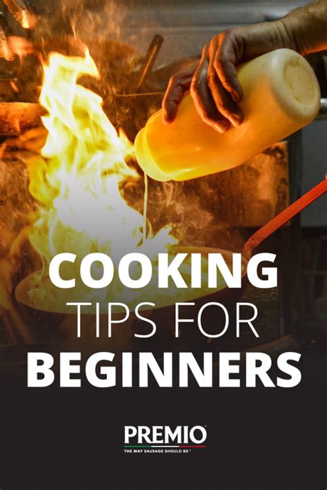 cooking tips for beginners - Premio Foods