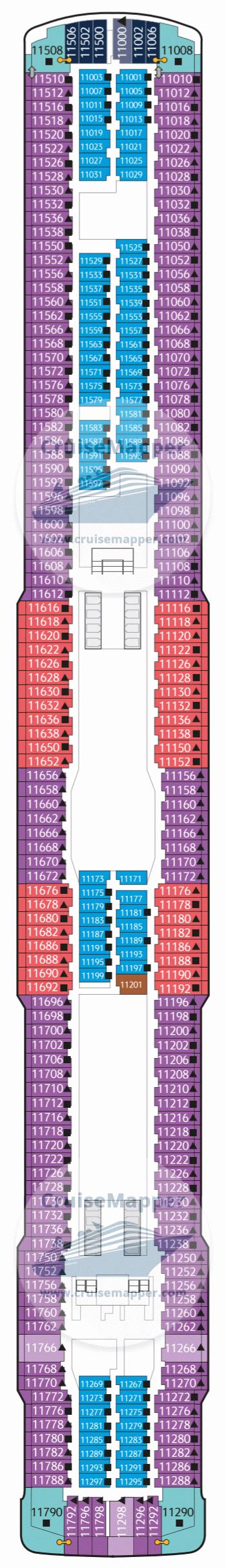 Norwegian Breakaway Floor Plan Deck 11 - Carpet Vidalondon