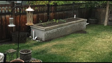 Self Watering Raised Bed Garden - DIY Wicking Bed - YouTube