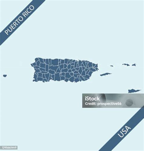 Puerto Rico County Map Stock Illustration - Download Image Now - Puerto ...