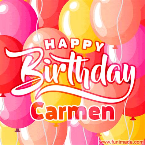 Happy Birthday Carmen GIFs for Him - Download on Funimada.com