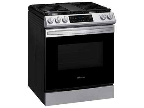 6.0 cu. ft. Smart Slide-in Gas Range with Convection in Stainless Steel ...