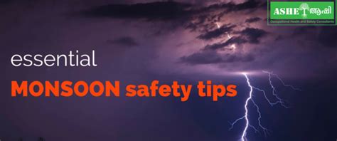 Safety Tips for Monsoon season| Stay Safe, NEBOSH IGC