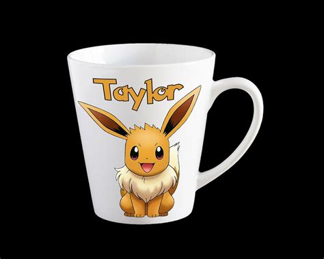 Pokemon Go Eevee personalised Mug Eevee Kids cup | Etsy