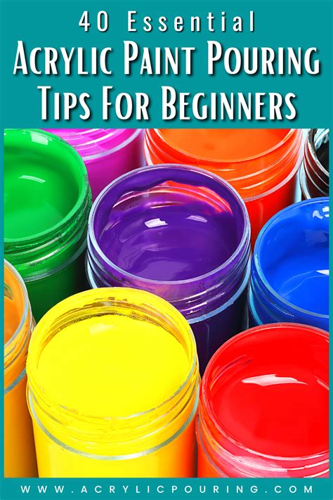 40 Essential Tips for Acrylic Paint Pouring Beginners | Acrylic painting diy, Pouring painting ...