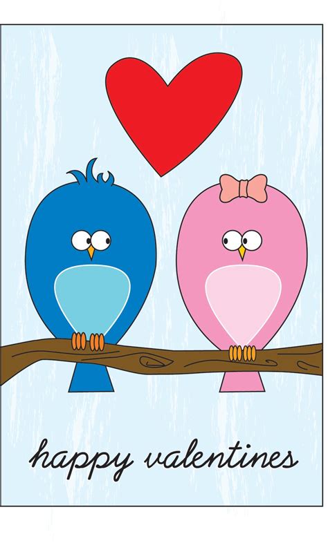 Valentine's Card - Bird Love - Nicole Stagg Studio