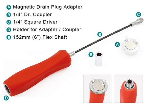 Oil Drain Plug Removal Tool ( Magnetic )