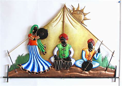 Rajasthani Musicians in the Desert - Wall Hanging