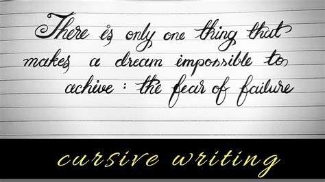 Handwritten Quotes | inspirational quotes in cursive writing | Handwriting practice - YouTube