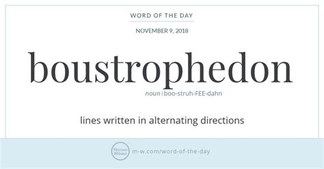 Word of the Day: Boustrophedon | Curious.com