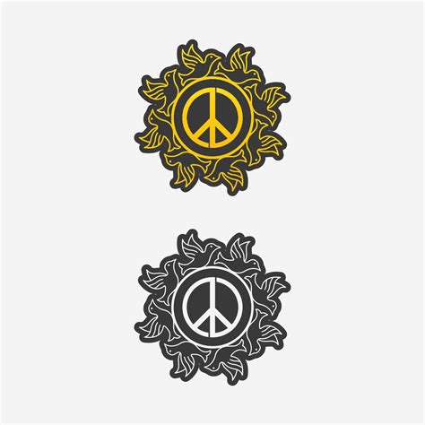 peace logo and design vector illustration concept design 35044851 ...