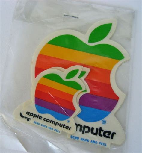 Vintage Original Apple Computer Logo Stickers | Etsy | Apple computer ...